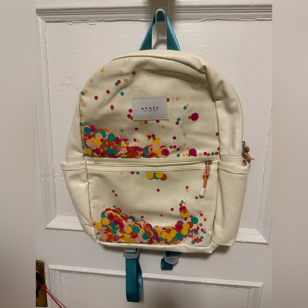 STATE Cream Backpack with Sequins
